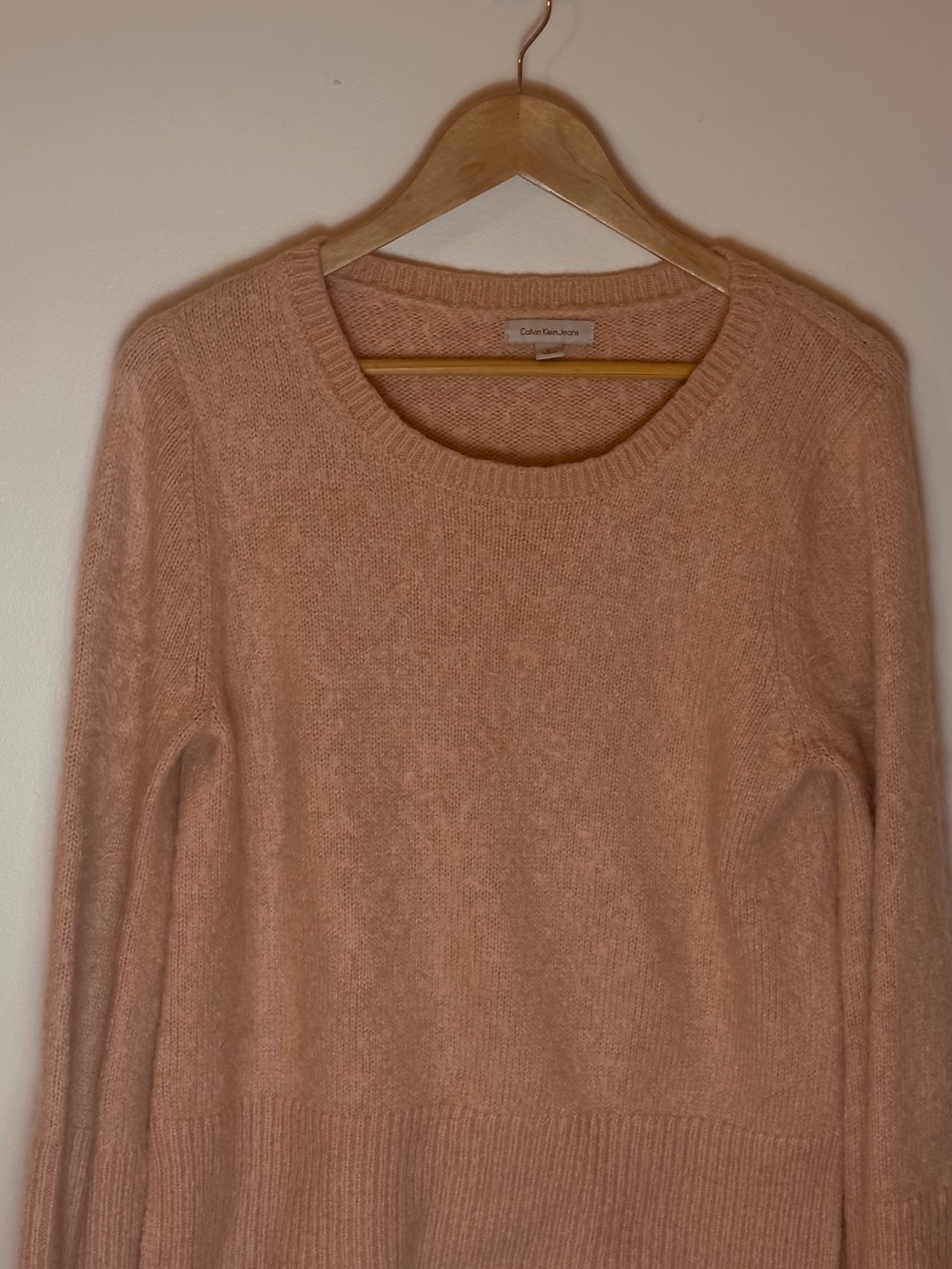 Calvin Klein Peach Crewneck Sweater